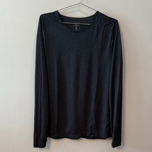 On Cloud Performance Long Men's Tee in Charcoal Grey Size XL